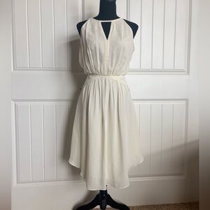 Banana Republic Cream High Low Dress